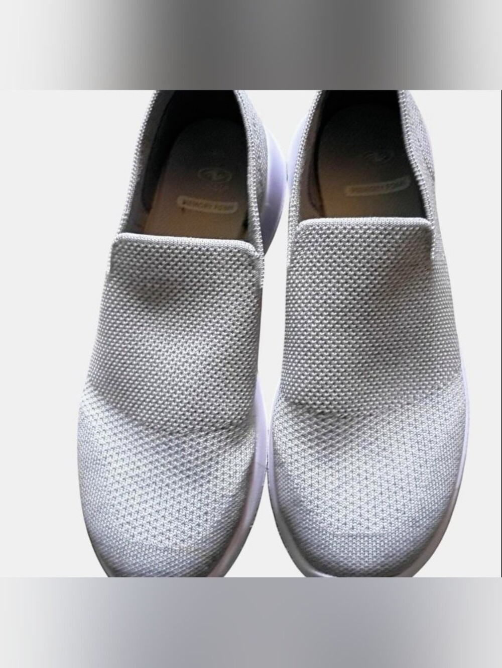 Athletic Slip-On Knit Casual Shoes - Grey